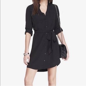 Express Sleeveless Portofino Shirt Dress